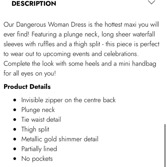 NWT,SHOWPO.,DANGEROUS WOMAN MAXI DRESS - PLUNGE THIGH SPLIT DRESS IN RUST,SIZE 6 - Picture 8 of 16